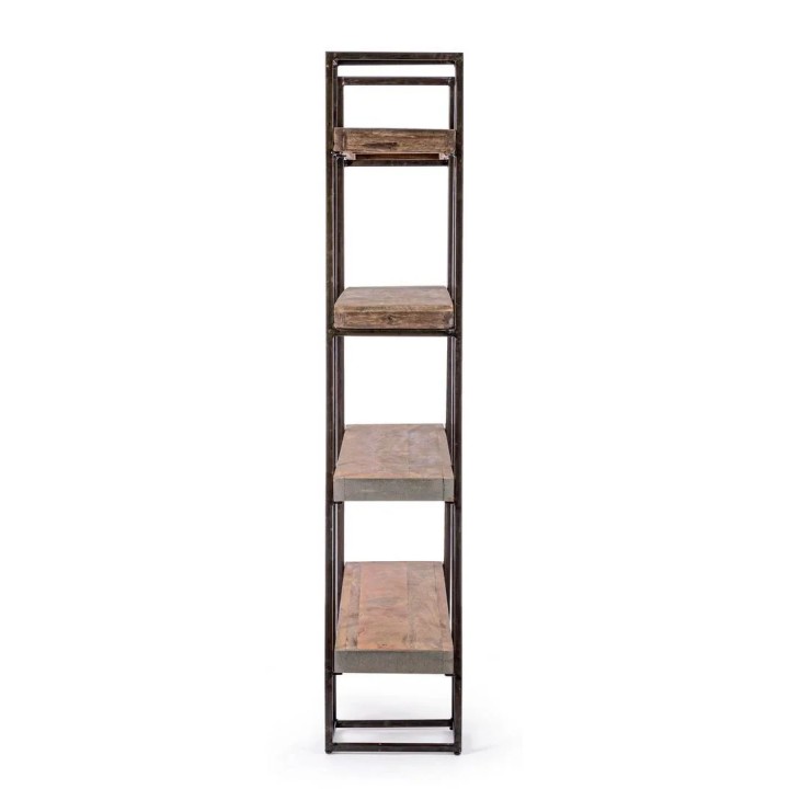 Bibliothèque en bois massif Manchester contemporain
