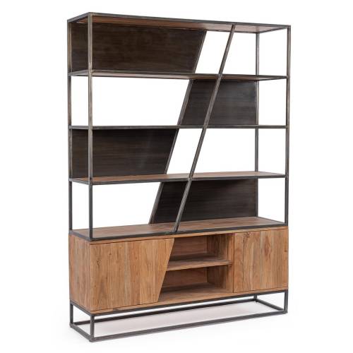 Bibliothèque Bois Massif pour Salon