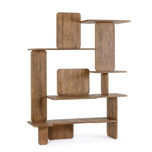 Bibliothèque-Bureau en Bois Massif pour Bureau