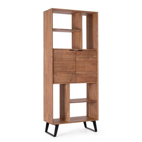 Bibliothèque Bois Massif pour Salon