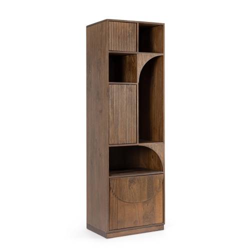 Bibliothèque Bois Massif pour Salon Contemporain