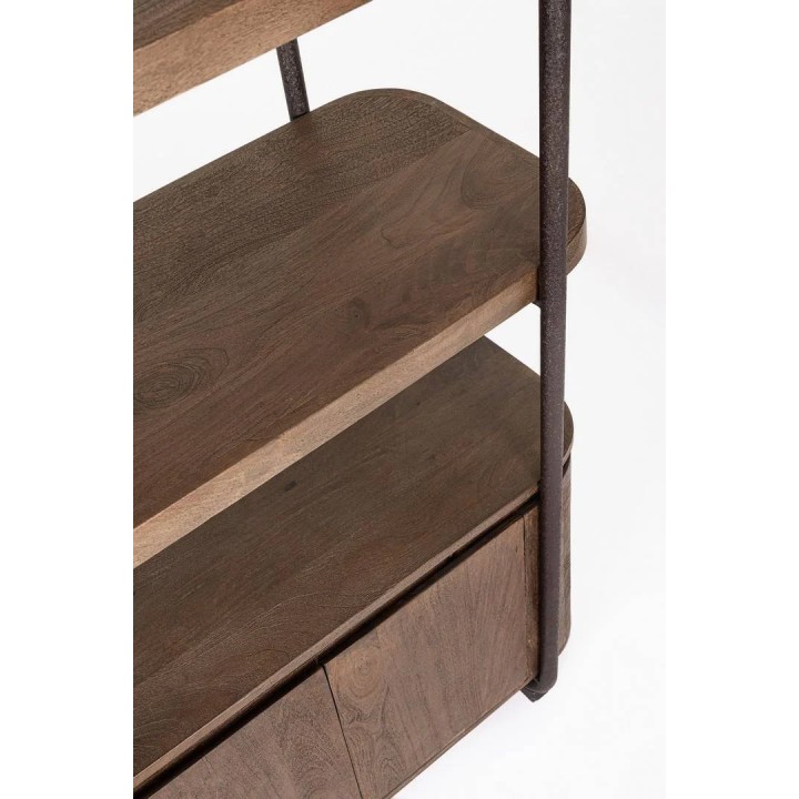 Bibliothèque bois massif Elswick 4P : un must-have contemporain pou...