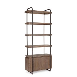 Bibliothèque en Bois Massif pour Salon