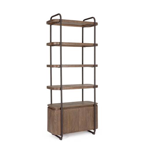 Bibliothèque en Bois Massif pour Salon