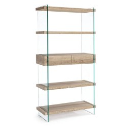 Bibliothèque en Bois Massif pour Salon