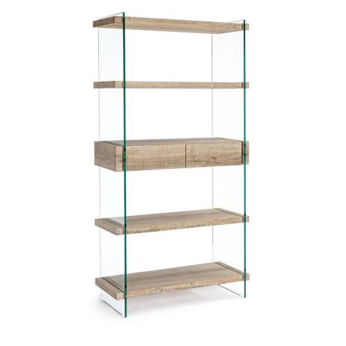 Bibliothèque en Bois Massif pour Salon