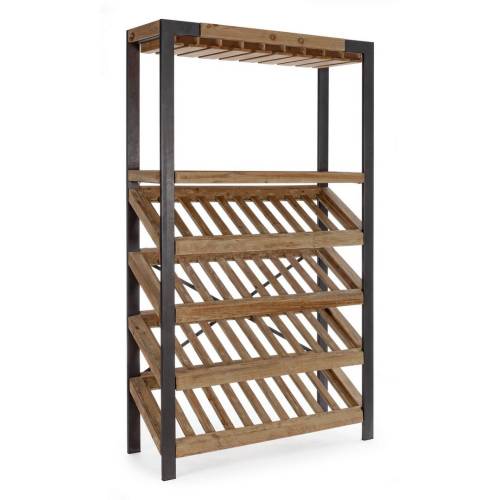 Range Bouteilles en Bois pour Salle à Manger