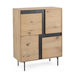 Buffet Haut en Bois Massif pour Salle à Manger