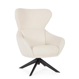 Fauteuil Pivotal en Bois Massif pour Salon Contemporain