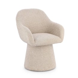 FAUTEUIL PIVOTANT EN BOIS MASSIF POUR SALON