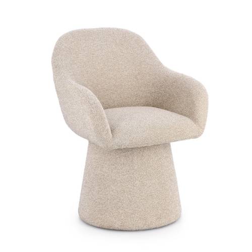 FAUTEUIL PIVOTANT EN BOIS MASSIF POUR SALON