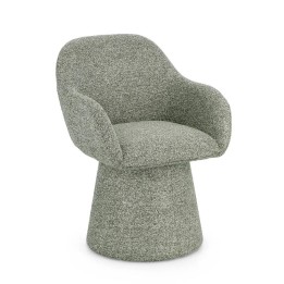 FAUTEUIL PIVOTANT VERT EN BOIS MASSIF D'ANGLE TENDANCE