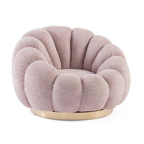 Fauteuil Pivotal en Bois Massif pour Salon