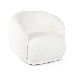 FAUTEUIL TECLA BLANC pour Salon Contemporain