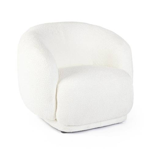 FAUTEUIL TECLA BLANC pour Salon Contemporain