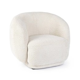 FAUTEUIL EN BOIS MASSIF TECLA NATUREL POUR SALON