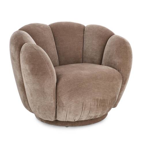 FAUTEUIL TULIP BISCUIT en Bois pour Salon