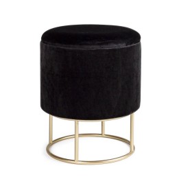 Tabouret Conteneur Bois Noir pour Salon