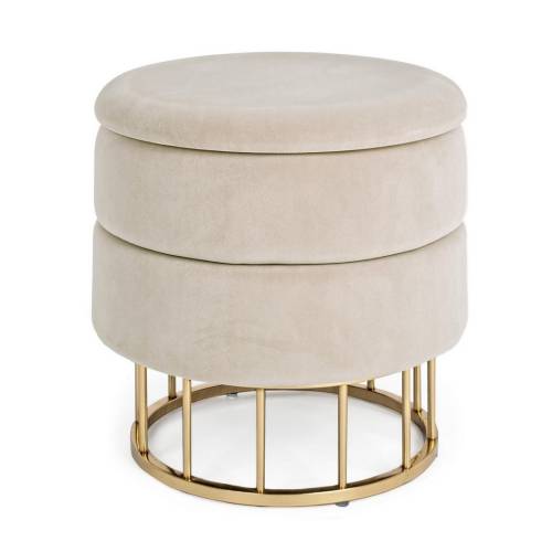 Tabouret Coffre en Bois Massif pour Salon