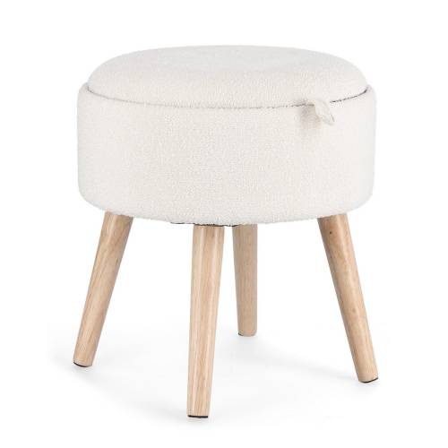 Tabouret Coffre en Bois pour Salon