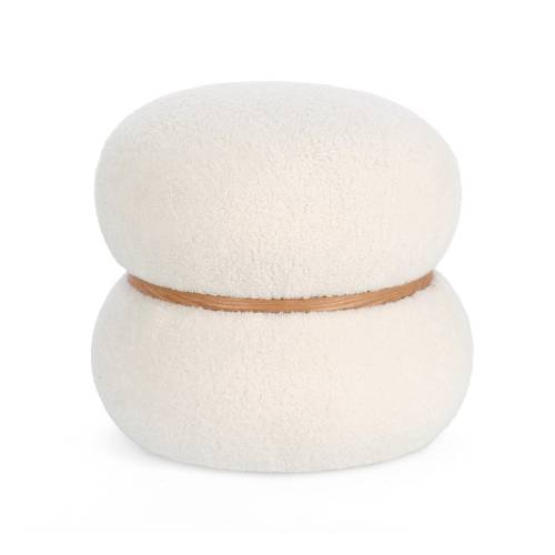 Pouf en Bois Blanc pour Canapé