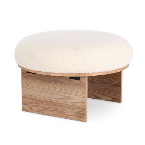 Tabouret Annuska en Bois Massif pour Salon
