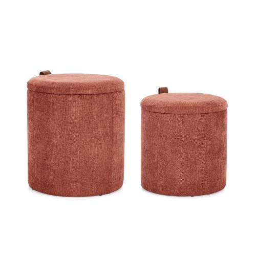 Pouf en Bois Massif pour Canapé