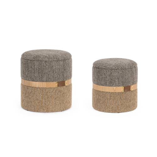 Pouf en Bois Ac-rangement Savana pour Salon