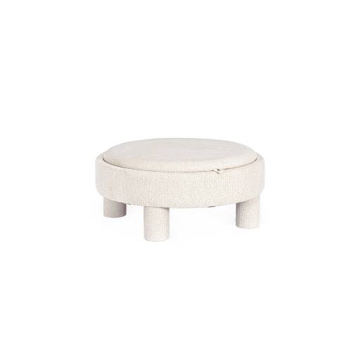 Pouf en Bois Massif pour Salon Contemporain