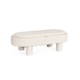 Pouf en Bois Massif pour Canapé