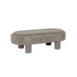 Pouf en Bois Massif pour Canapé Contemporain