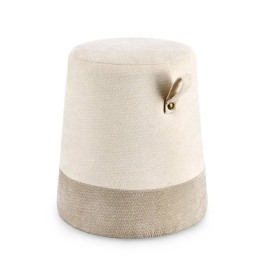 Pouf en Bois Massif pour Canapé Contemporain
