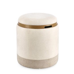 Pouf en Bois Massif pour Canapé
