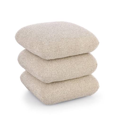 Pouf en Bois Massif pour Salon