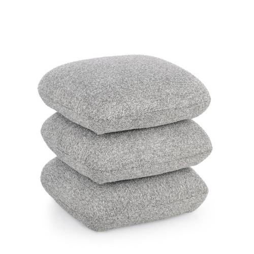 Pouf en Bois Massif pour Salon Contemporain