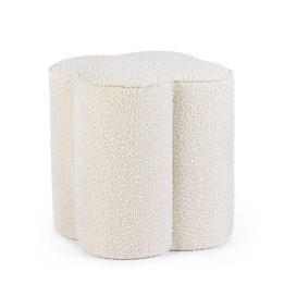 Pouf Cointa Naturel en Bois pour Salon Contemporain
