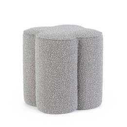 Pouf Cointa Gris en Bois : Confort Moderne pour le Salon