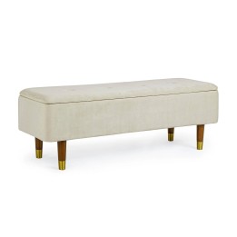 Banc Coffre en Bois Massif pour Entrée