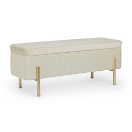 Banc coffre en bois massif, signature d'un style contemporain éléga...