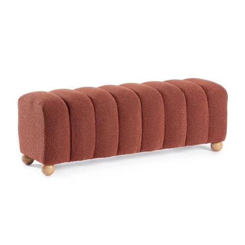 BANC 2P ZORA GINGER BOUCLÉ