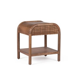 Table de chevet en bois massif, signature d'un design contemporain....