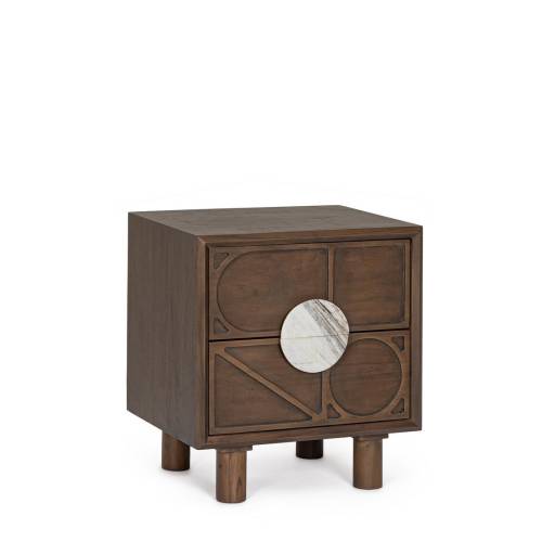 TABLE DE CHEVET en Bois Massif pour Chambre