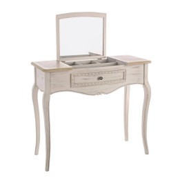 Console Coiffée en Bois Massif avec Rangement Contemporain