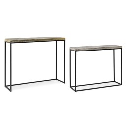 Console en bois massif avec style contemporain.