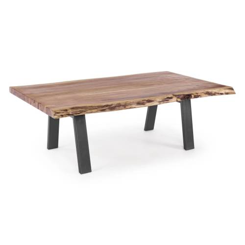 Table basse bois metal