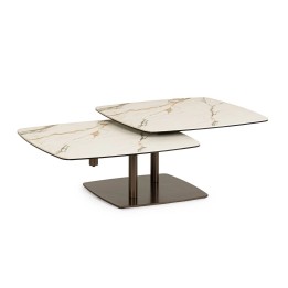 Table Basse Bois Massif pour Salon Contemporain