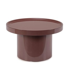 Table basse ronde en bois massif avec finition de peinture à base d...