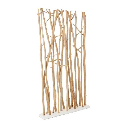 Paravent Aili Naturel en Bois Contemporain