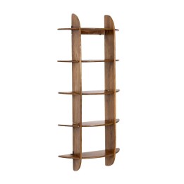 Étagère en bois massif pour salon contemporain. Cette étagère se