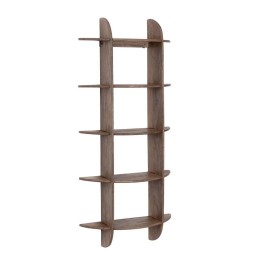 Étagère en bois rustique pour séjour, dotée d'une peinture à